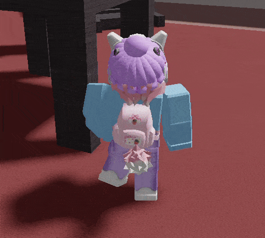 a roblox gif of freddie, one of my sonas, looking around frantically before gayly running toward and ragdolling from a mousetrap in a matter of frames.